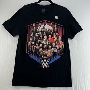 WWE I Was There France 2024 Tour Graphic T-Shirt Mens M Crewneck Pullover Black